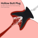 Hollow Tunnel Big Butt Plug Silicone Flared Expanding Anal Plugs, Dilating Anus Stimulator Training Trainer Butt Stretcher For Men Women Couples Beginners Advanced Users Adult Sex Toys