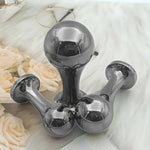 Anal Plug Trainer Set 3Pcs - Stainless Steel Expanding Butt Plug Kit For Adult Anal Toys, Gradual Sizing With Comfort Design For Men Women (Gun Black)