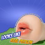 Pocket Pussy Sleeve adapted to Any Penis Pump or Male Masturbator, Mouth Shaped, Adult Sex Toy, Washable and Portable, Flesh