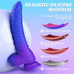Thrusting Dildo Sex Toys Dildos - 8.9" 6In1 Monster Dildo With Strong Suction Cup, Fantasy Dildo Anal Toys, App & Remote Control Thrusting Vibrator, Heated Animal Dildo Adult Sex Toys For Women Men