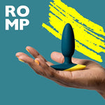 ROMP Bass Vibrator Butt Plug | Vibrating Adult Sex Toys for Women Men & Couples | 4 Inch Silicone Anal Plug | 6 Levels Prostate Massager for Anal Stimulation | Waterproof Anal Dildo | Couples Gift
