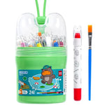 24 Colors Washable Twist Crayons for Toddlers and Kids Art Supplies