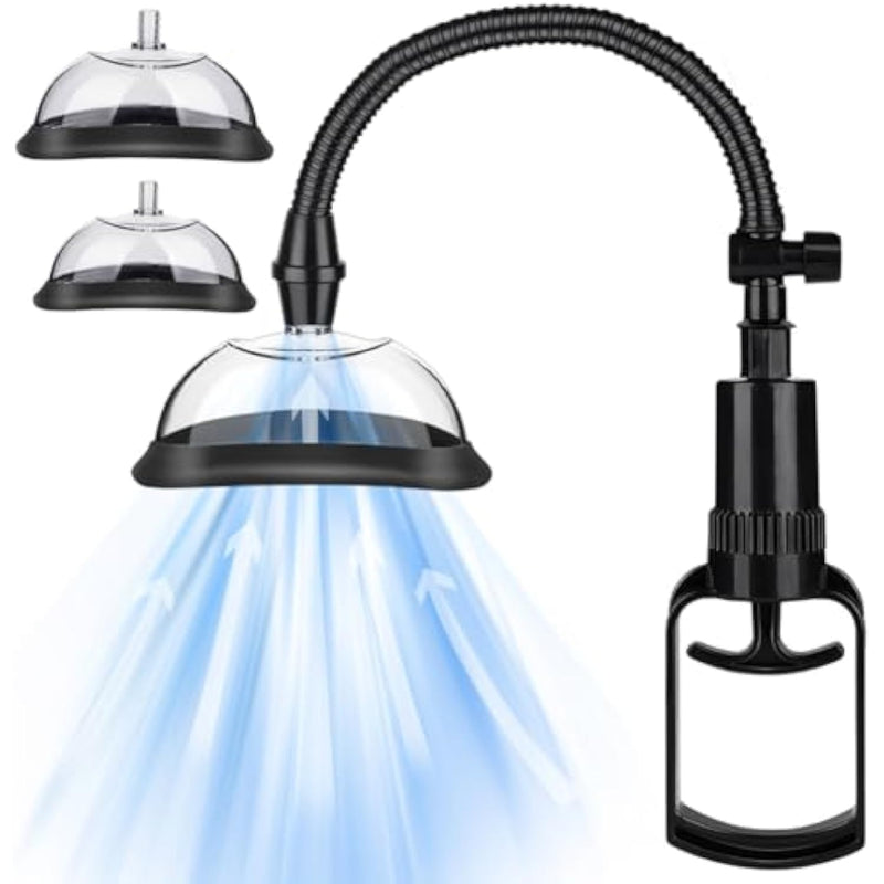Vagina Pump,Clitoris Pump Pussy Pump, Clitoral Pump To Increases Sensation And Enhances Sexual Pleasure Sex Toys For Females, Vagina Pump System With Vacuum Release Valve 2 Cups Included