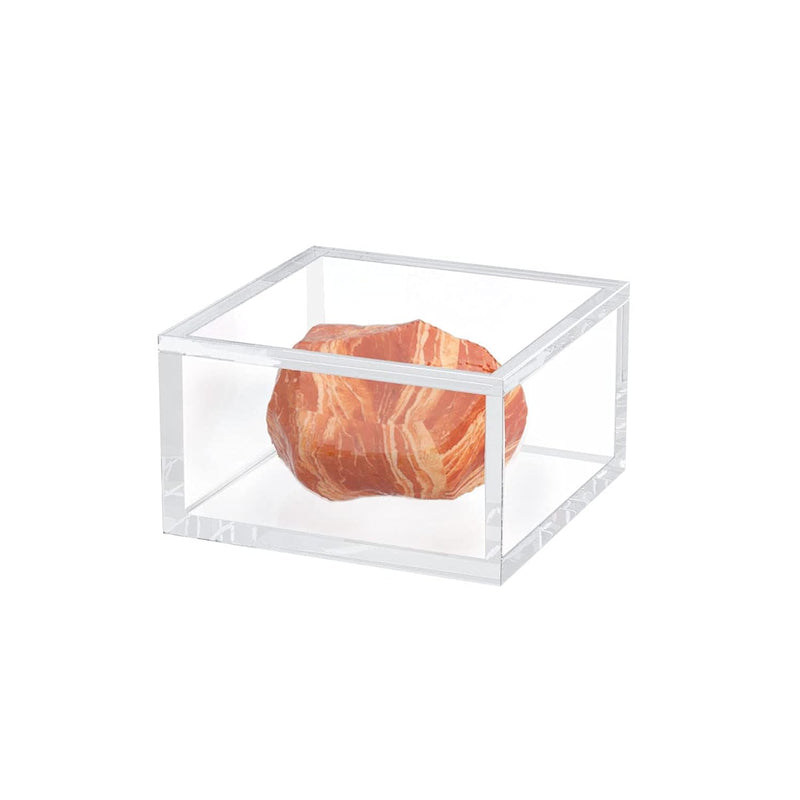 Acrylic Box With Lid, Clear Cube Display Case, Multi-Purpose Box Square Contai