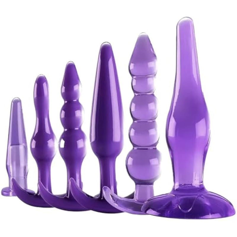6Pcs Anal Plug Toys For Men Women Adult Products Butt Plugs Training Set For Beginners Advanced Users Sex Toys