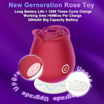 Rose Sex Toy For Women, Sucking Vibrator, Clitoral Nipple Stimulator,10 Sucking Modes With Vibrating,G-Spot Rose Sucker, Adult Toy For Women Female Adult Sex With Magnetic Charger (Red)