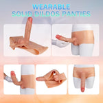 Realistic Strap On Silicone Wearable Dildos Panties, Strap-On Harness High Elastic With 9" Solid Penis, Anal G Spot Play Pegging Toys For Lesbians Women Couples