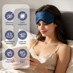 5P Silk Sleep Mask, 5-Color Eye Mask for Sleep with Adjustable Strap