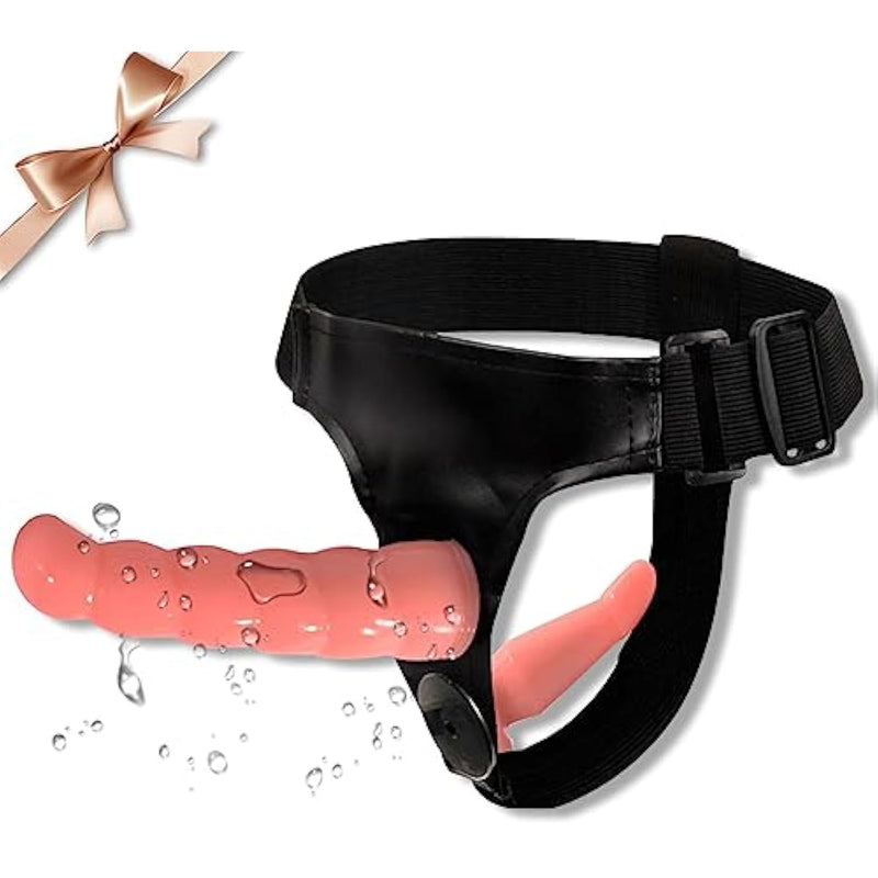 Strap-on Dildo, Sex Toy for Women 7 Inch Realistic Silicone Dildo, Wearable Realistic Silicone Dildo Adult Toys, 2 Removeable Adjustable Dildo for Female Masturbation Women Lesbian Couples, Skin