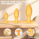 1.97" Big Butt Plug Anal Toy: Ultra Soft Anal Plug Mango Shape Anal Dildo With Curved Base, Wearable Fantasy Dildo Anus Dilator Prostate Massage For Advanced Players(M)