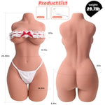 Sex Doll Male Masturbator?Soft Breast Tight Pussy & Ass For Vaginal Anal Sex, Male Masturbator Adult Sex Toys Torso Love Dolls For Men Orgasm,3-In-1 Realistic Ideal Toy(Brown)