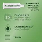 Condoms, Lubricated Latex, Durex Tropical Flavors Condom, 3 ct Mix of Tropical Orange, Banana and Strawberry Fruit Flavors