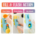Fill N' Splash Submarine Bath Toy - Bath Toys For Toddlers 1-3 - 4 - 5 Years Old Bath Tub Toys For Boys & Girls - Toddler Bath Toys - Bathtub Toys