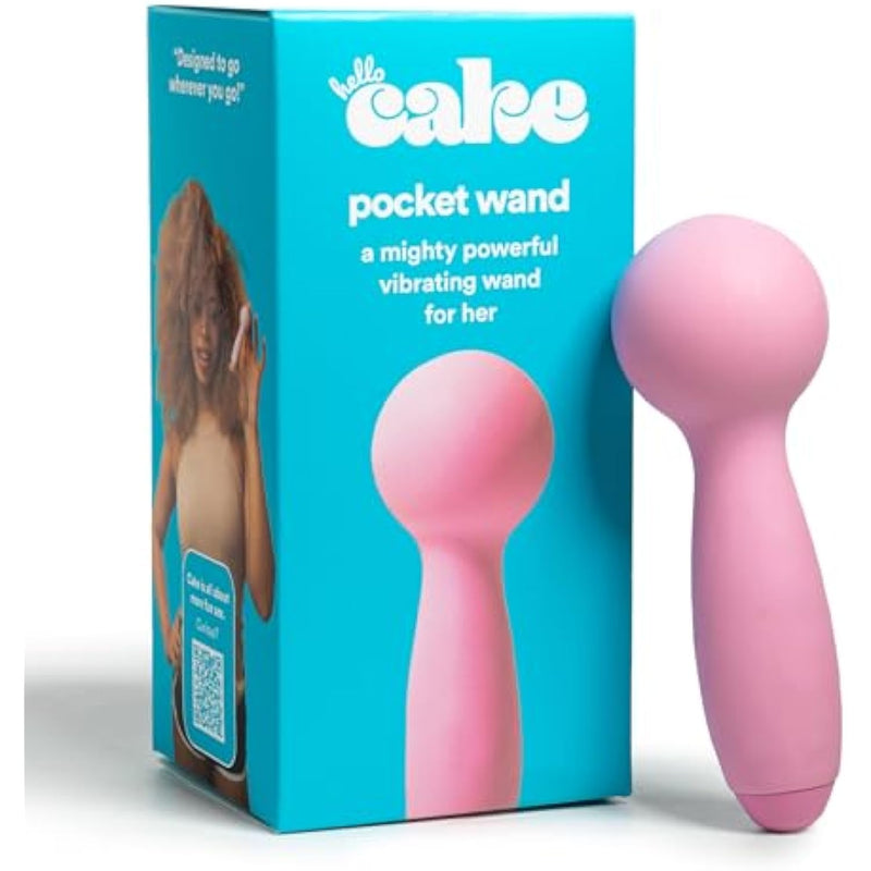 Hello Pocket Wand - Handheld Clitoral Bullet Vibrator For Women With Smooth Silicone Tip - Powerful Travel-Sized Adult Toy With 6 Vibrating Modes - Rechargeable & Shower Ready