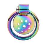 Male Chastity Cage With Pot Lid Design Chastity Device Set For Men Penis Sm Bondage Cock Cage Sex Toy With 3 Different Sized Rings (Colourful)
