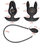 Expand Inflatable Vibrating Anal Plug Remote Control Butt Plug With 10 Vibration Modes Anal Trainer Vaginal Prostate Massage G-Spot Stimulation Adult Sex Toy For Women Men Couple