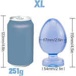 Manual Multi-Dimension Anal Plug With Suction Cup, Blue Waterproof Butt Plug Adult Sex Toy For Men Women - Xl