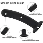 Dildo Anal Plug Trainer Kit, 3 Sizes Butt Plug Anal Toys Silicone Black Dildo With Strong Suction Cup Prostate Vaginal G Spot Sex Toys For Men Women (Black)