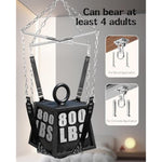 Heavy Duty Hanging Sex Swing for Couples - 360° Rotation and Adjustable Positioning Straps with Padded Seat & Stirrups, Steel Frame Holds Up to 800 Lbs