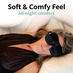 Contoured Sleep Mask - Black, Standard Size