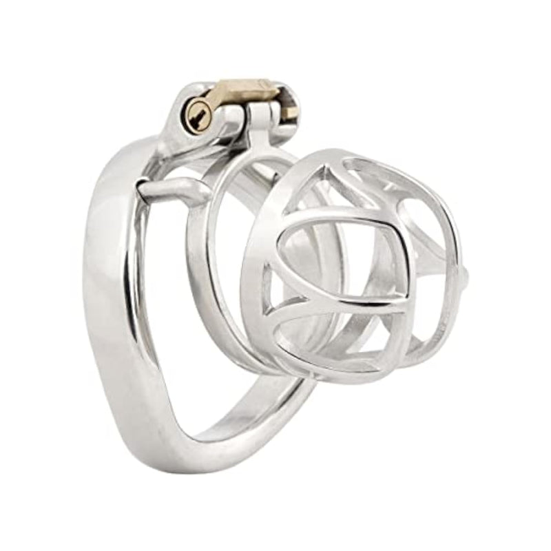Short Male Chasity Cage Penis Lock Device 304 Stainless Steel Adult Game Sex Toy J4045