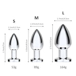 Heart Shaped Anal Butt Plugs (L) + 17.3 Inch Super Long Dildo