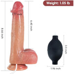 Squirting Dildo Ejaculating Toy Realistic Dildos Suction Cup Dildo Silicone Dildo Ejaculating Dildo Cumming Dildo Real Skin Soft Dildo Sex Toys For Women Men Adult Toys