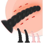 Pink Anal Stretcher Trainer Super Long Thick Anal Plug Anal Beads Silicone Suction Cup Butt Plug Spiral Masturbation Dildo Adult Sex Toys For Women And Men,Prostate Massager (S)