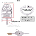 Stealth Convenient Lock Chastity Cage Device Ergonomic Design For Male Sm Penis Exercise Sex Toys K450 (50Mm/ L Size)