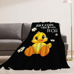 Cute Duck Blanket Just A Girl Who Loves Duck Throw Blankets Funny Gifts For Girls Boys Kids Animal Lover Soft Cozy Fleece Plush For Couch Sofa Bed 50"X40"