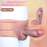 Realistic Penis Sleeve Cock Sleve Enlarger, Strap-On Dildo Harness, Silicone Wearable Dildo Panties, Male Hollow Strap On,Enhancement Adult Sex Toys - Pumps & Enlargers For Men Couples