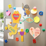 24 Pack Christian Wooden Magnet Craft Kit for Kids, Sunday School & VBS Activity