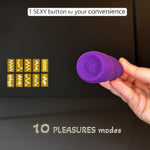 Twist Vibe Textured Silicone Vibrator for Vagina G Spot Clitoris Stimulation 10 Function Vibrator Smooth Touch Waterproof Quiet Powerful Adult Sex Adult Toy Gift for Women Couples (Orchid)