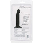 Silicone Slim Anal Stud, 5.25 Inch Butt Plug With Suction Cup - Se-0416-05-2 Black