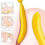 Anal Dildo Soft Anal Plug Fantasy Dildo Anal Trainer G-Spot Prostate Massage Butt Plug Tpe Banana Shaped Sex Toys For Men Women And Couples