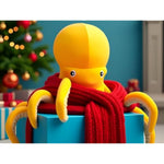 24 Inch 15% Chubbier Large Octopus Stuffed Animal,Soft Weighted Squid Plush Stuffed Octopuss Body Pillow For Kids And Adults - Perfect Christmas Octopus Gifts For Cuddling And Room Decoration