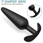 Silicone Anal Plug, Pack Of 3 Butt Plugs Training Set For Beginners Advanced Users With Flared Base Prostate Sex Toys