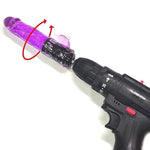 Electric Drill Thrusting Set C Diy Sex Machine - 1 Drill Adapter & 3 S-Sized Dildo With Drill Connector For Auto Spinning And Thrusting