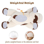 Weighted Cow Stuffed Animal Soft Weighted Plushes Cute Cow Plush Toy Birthday For Boys Girls Kids Adults (20" 3.3 Lbs)