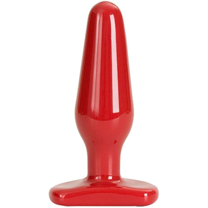 Doc Johnson Red Boy - Medium Butt Plug - 5.5 in. Long and 1.6 in. Wide - Prostate Stimulating Anal Toy - For Beginner and Intermediate Anal Players