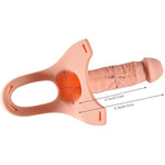Hollow Strap-On System + 2.5'' Diameter Thick Huge Dildo