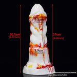 Multi Color Soft Feeling Alien Dildo Couple Use With Suction (Red+Yellow+White)