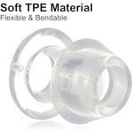 Hollow Tunnel Butt Plug, 2.48 Inch Transparent Anal Plugs Expander Tunnel Dilator Sex Toys For Women,Men