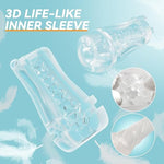 Automatic Male Masturbator Sex Toys For Men - Transparent Outer Shell Penis Pump With 3 Vacuum Suction & 7 Vibration, Sex Machine Adult Toys Pocket Pussy For Men, Male Stroker Adult Sex Toys & Games