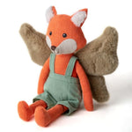 11” Plush Figures With Wings Fox Fairy Linen Cotton Stuffed Animal Toy Plush Toys For Baby