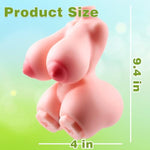 Adult Sex Doll For Men Male Masturbator, 3 In 1 Female Love Doll Torso With Butterfly Leg Stubs And Pussy Ass, Male Sex Toys For Men Masturbation
