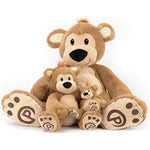 Plushible Pawley The 18" Teddy Bear Stuffed Animal - Teddy Bear Plush Toy With Embroidered Details, Soft Stuffed Toy For Babies, Toddlers & Kids, Ideal For Birthdays