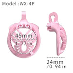 Sissy Chastity Cage For Men Pink Chastity Devices Lock Design Small Chastity Cage Male Penis Cage Cock Cage Bdsm Toys For Couples Sex (Pink,Wx-4)