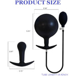 Inflatable Anal/Butt Plug Prostate Massager With Rolling Steel Ball Inside Lgbt Anus Vagina Dilator Expander For Erotic Games (One Ball)