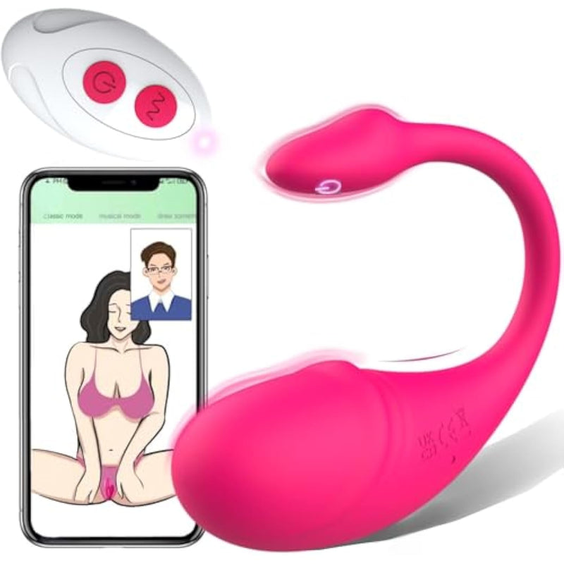 APP Remote Control Wearable Panty G-spot Vibrator, Clitoral Anal Vaginal Sperm Stimulator, Adult Sex Toys Glans Styling Egg Mini Vibrator, 9 Vibrations for Couples in Long Distance Relationships